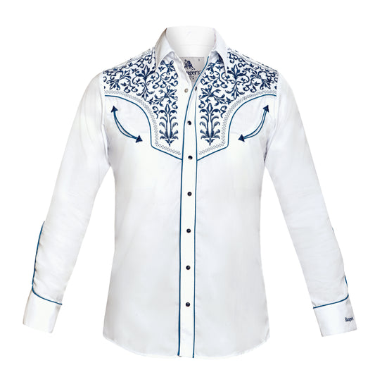 Rangers Lujoso 130CA01 Western Shirt White