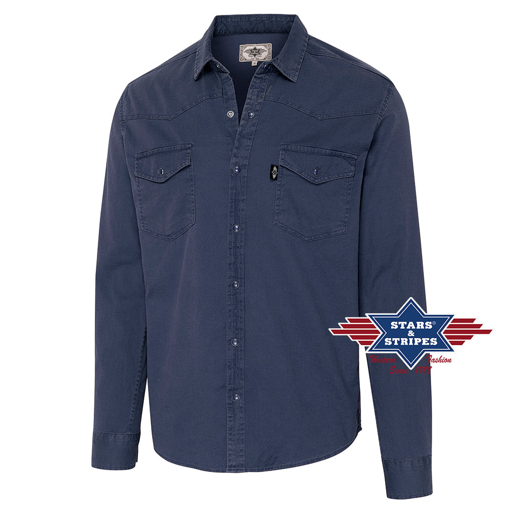 S&S Daniel Blue Men's Western Shirt