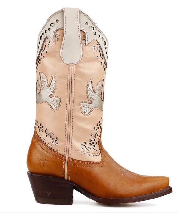 La Pintura Cognac - Duifje Peach Dove Ladies Cowboy Boots