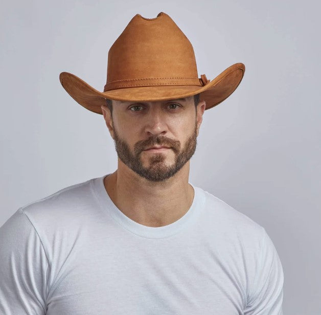 Gorge Copper Cattleman Leather Cowboy Hat