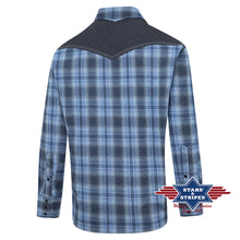 Load image into Gallery viewer, Hank Blue Men&#39;s Western Shirt
