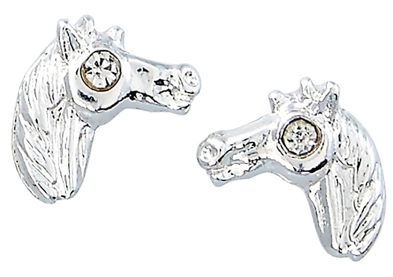 Western Express HE-103 Horse Head Earrings in Cowboy Hat Gift Box