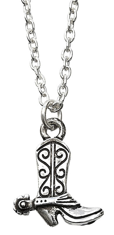 Western Express HN-1410 Cowboy Boot Necklace in Cowboy Hat Gift Box