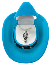 Load image into Gallery viewer, Western Express HN-1420 Western Spur Necklace in Cowboy Hat Gift Box
