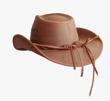 Load image into Gallery viewer, Hollywood Copper Pinch Front Leather Cowboy Hat
