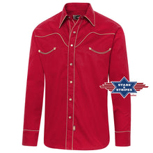 Load image into Gallery viewer, S&amp;S Jack Red Men&#39;s Western Shirt
