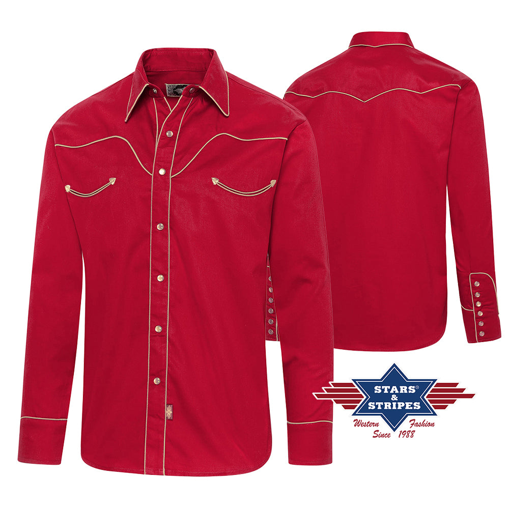 S&S Jack Red Men's Western Shirt