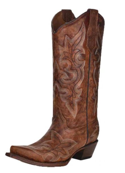 Corral L5780 Circle G Women's Embroidered Snip Toe Cowgirl Boots