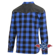 Load image into Gallery viewer, Lumberjack Blue Men&#39;s Western Shirt
