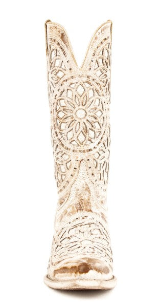 Ferrini Ladies Mandala Handcrafted Shabby Chic Cowboy Boots