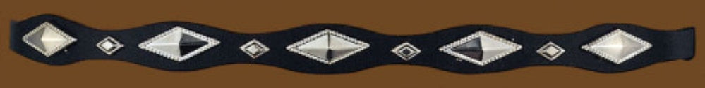 OC-315 Black Diamond Shaped Concho Hat Band