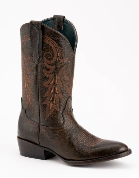 Ferrini Mens Remington Handcrafted Brown Cowboy Boots