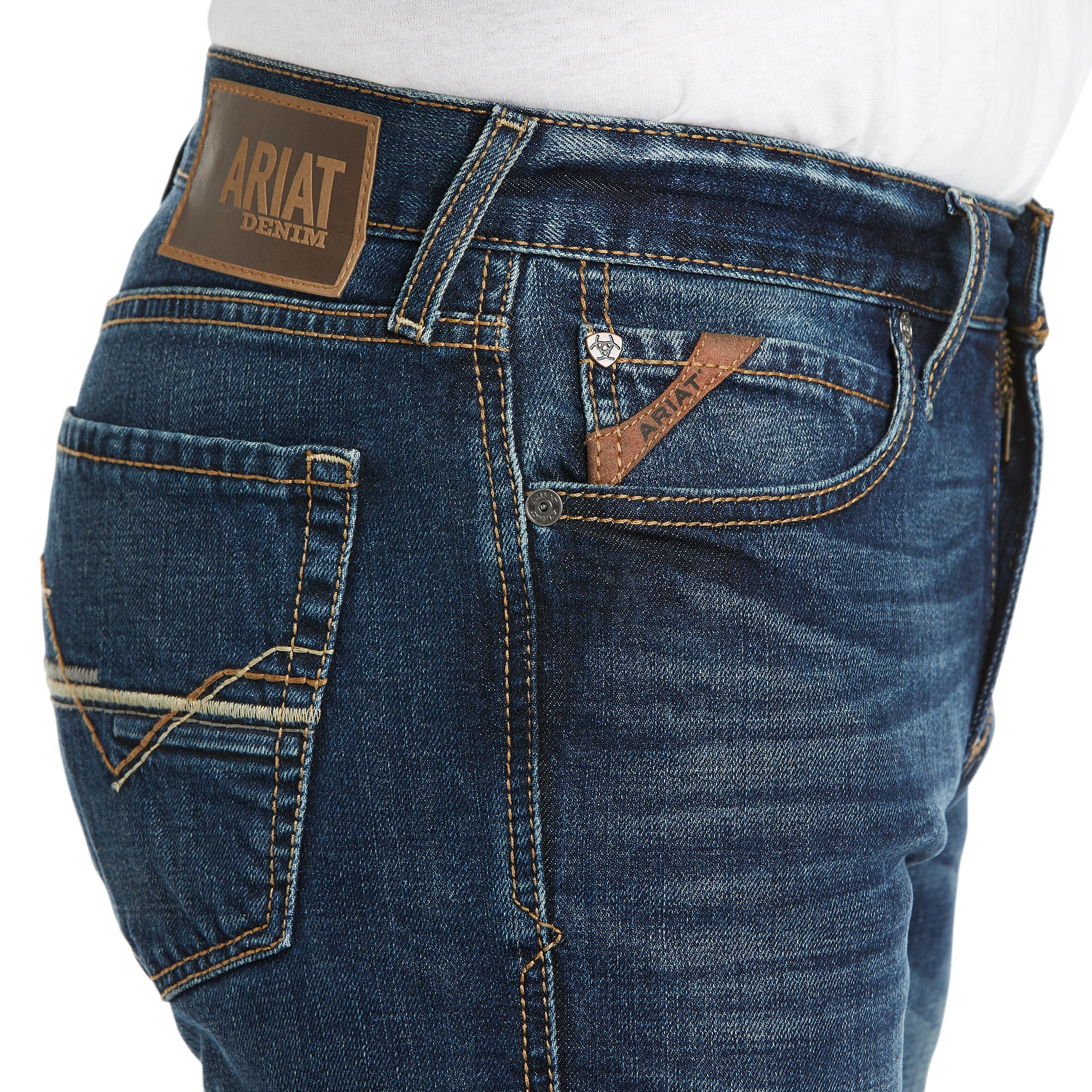 Ariat Mens M8 Modern Stretch Rial Straight Jeans 10034674 Wild Wild Western Wear