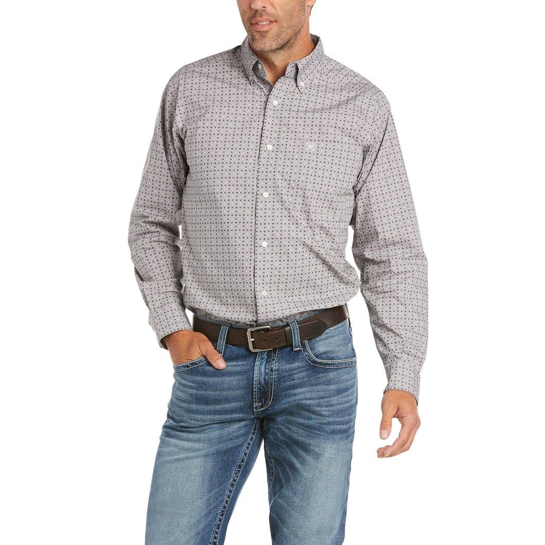 Ariat Mens David Fitted Snap Long Sleeved Shirt 10035326
