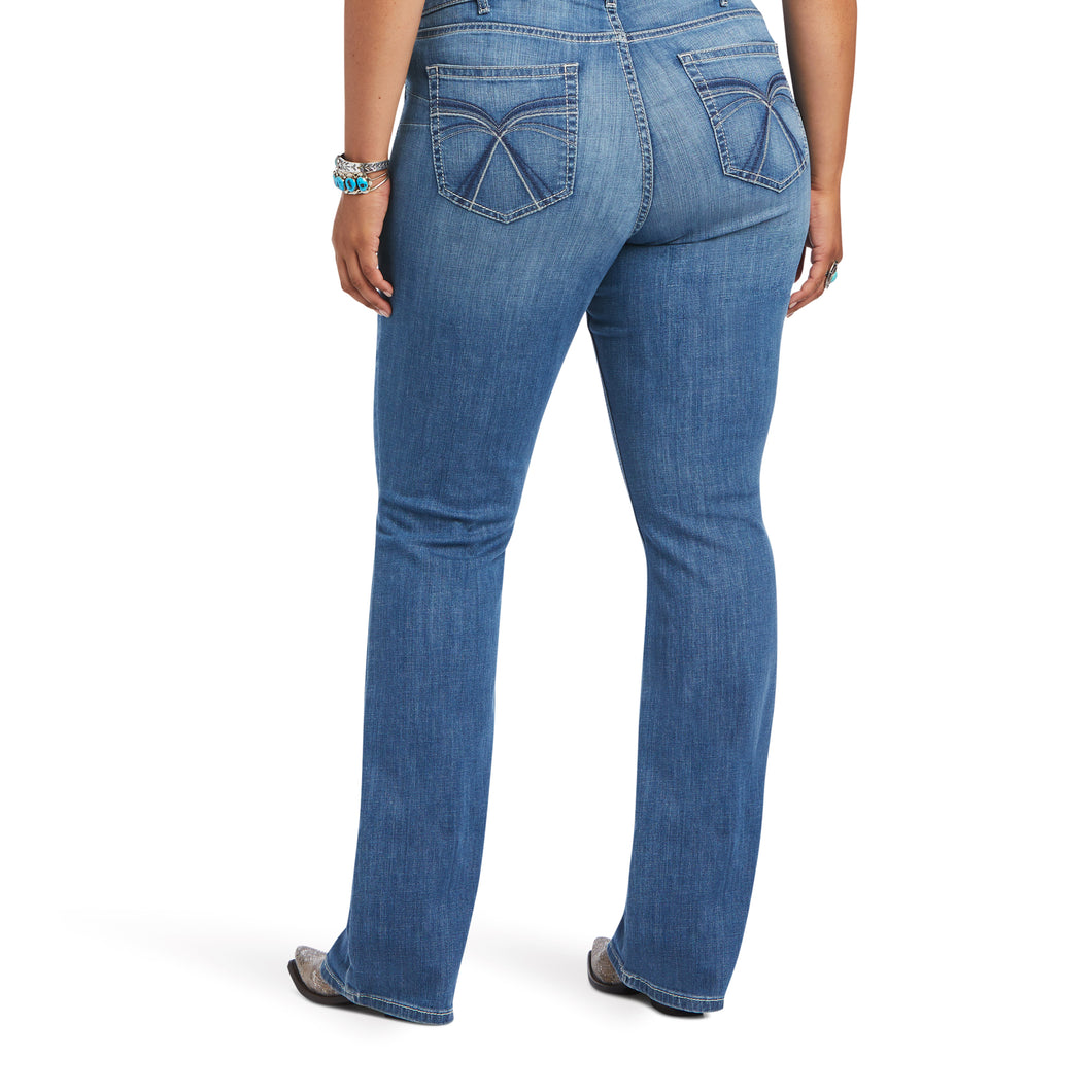Ariat Ladies 10040796 R.E.A.L. Mid Rise Allessandra Boot Cut JeanS