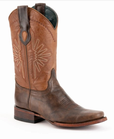 Ferrini Mens Santa Fe Handcrafted Brown Cowboy Boots