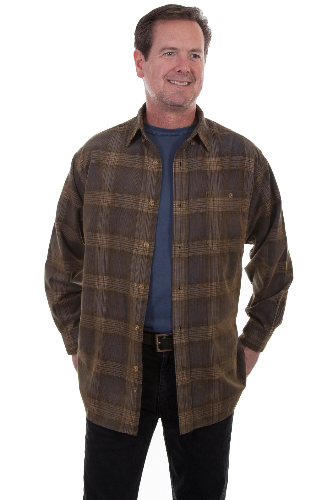 Scully TR-083 Corduroy Men's Western Shirt