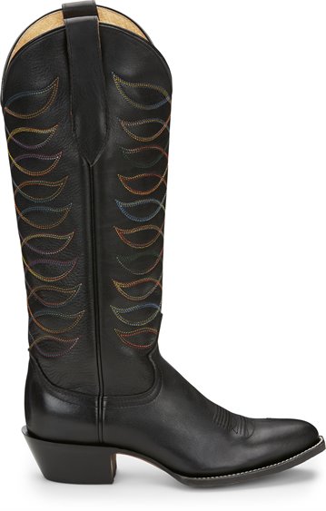Justin Ladies VN4463 Whitley Cowboy Boots in Black