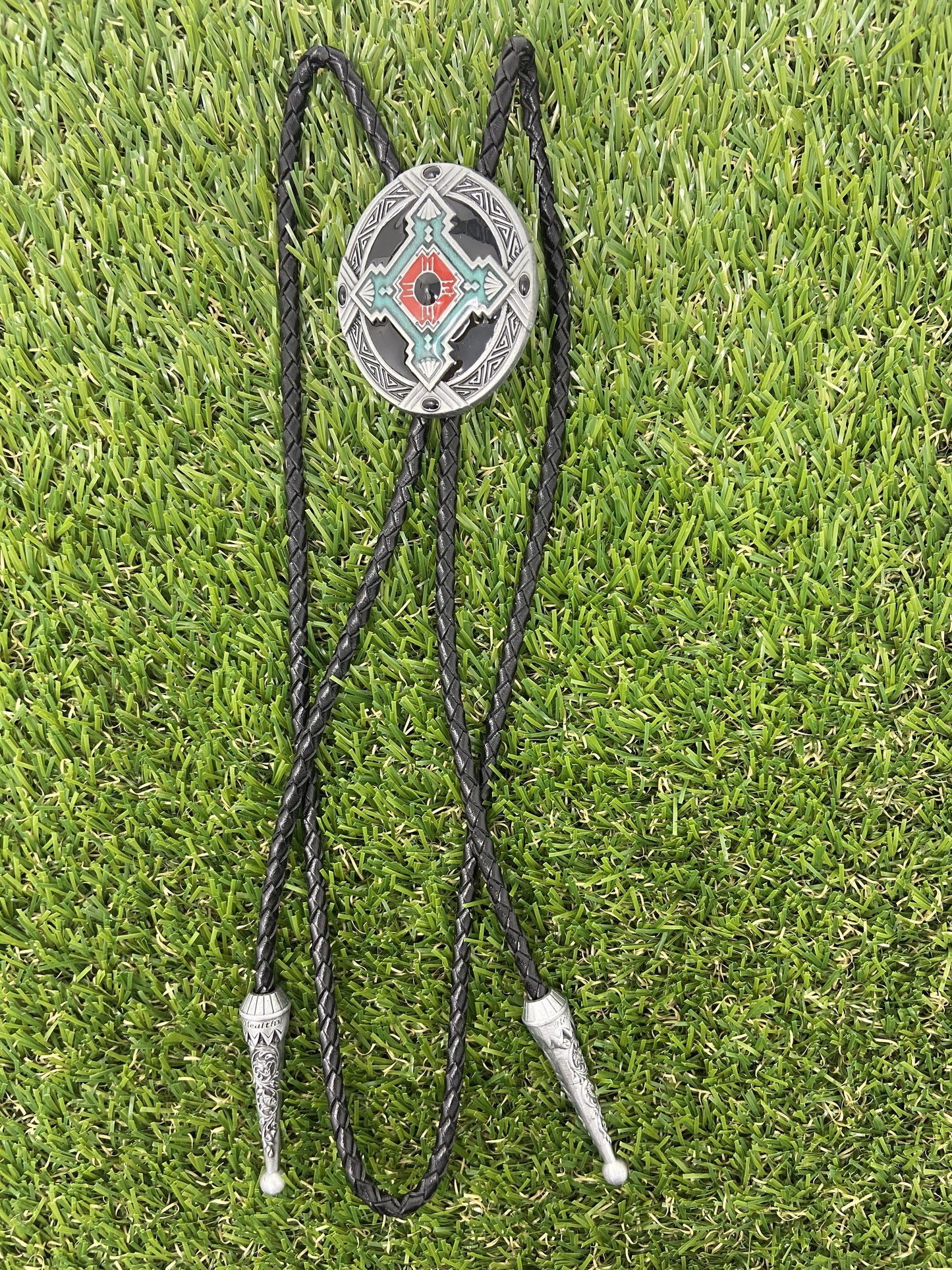 WW Bolo Native American Cross WT059 Silver