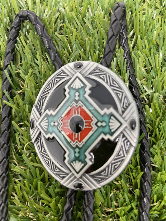 WW Bolo Native American Cross WT059 Silver