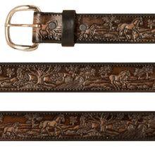 Load image into Gallery viewer, Western Express Horses Multi Tone Black/Brown Belt XM-5523

