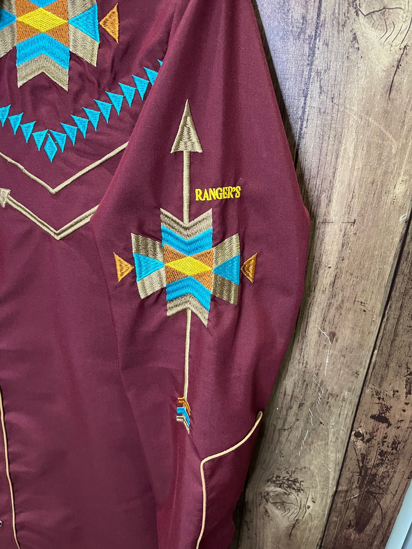 Rangers Aztec 158CA01 Burgundy