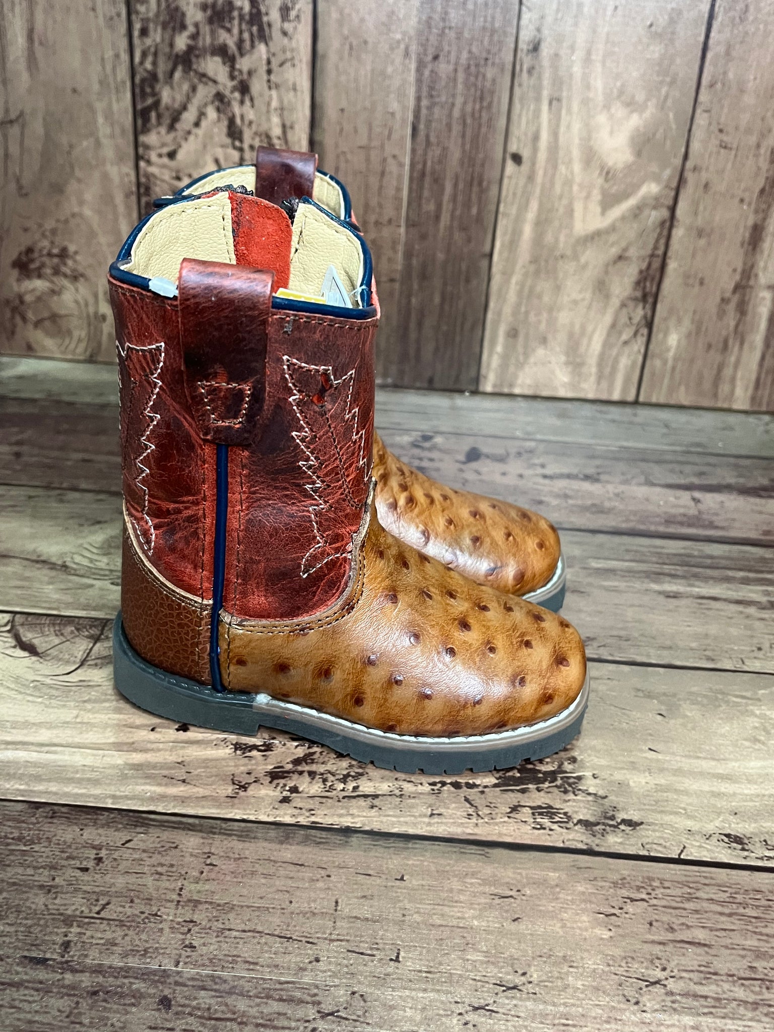 Ostrich 2025 patchwork boots